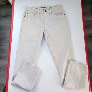 Goodfellow & Co. casual pants slim total flex cream colour men's size W28 X L30